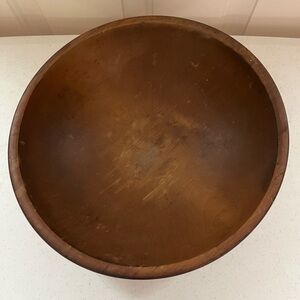 Vintage Wooden Dough Bowl